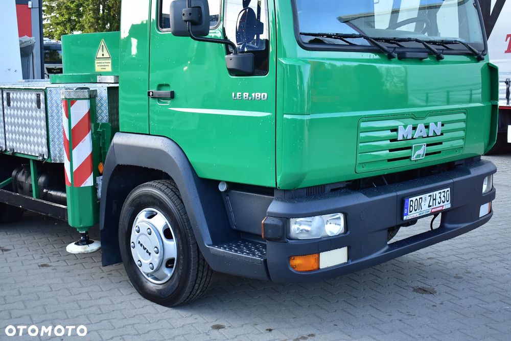 MAN LE 8.180 Zwyżka 28m. / Palfinger Bison TKA 28/ Podnośnik koszowy/ Arbeitsbühne/ Hubsteiger/ Hebebühne  / Sprowadzony z Niemiec ! - 25