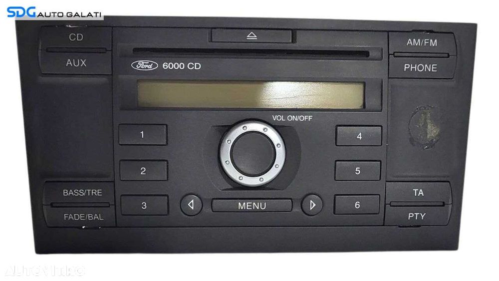 Unitate Radio CD Player Ford Focus 2 2004 - 2010 Cod 10R-021645 3S7T-18C815-AD [L7429] - 1