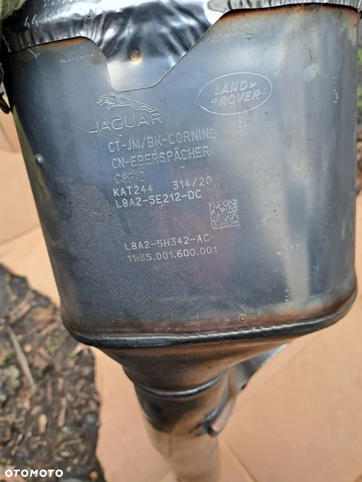 Filtr cząstek stałych DPF FAP JAGUAR F-PACE 3.0 Benzyna AJ20P6 Land Rover L8A2-5E212-DC L8A2-5H342-AC T4A37059 T4A45458 - 5