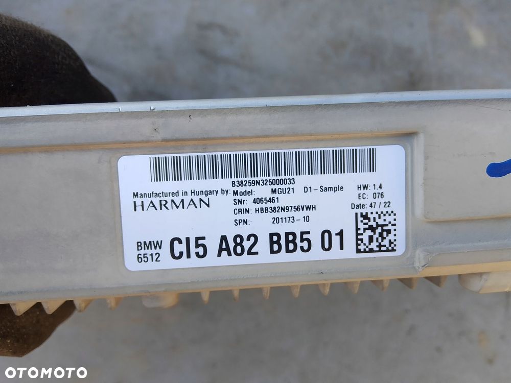 moduł nawigacji bmw ix i20 6512 5a82bb5 - 5