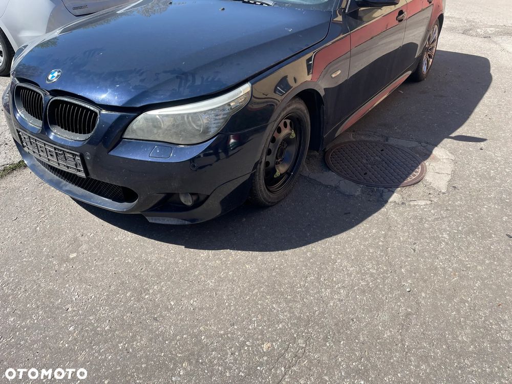 bmw e60 e61 m pakiet zderzak progi drzwi maska drzwi fotele silnik lampy lusterko  m57tu2 231ps - 1
