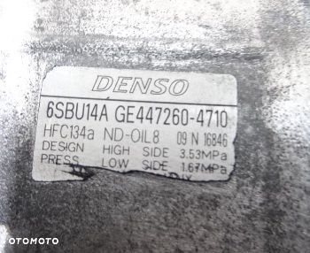 SPRĘŻARKA KLIMATYZACJI BMW F10 2.5D GE 447260-4710 - 5