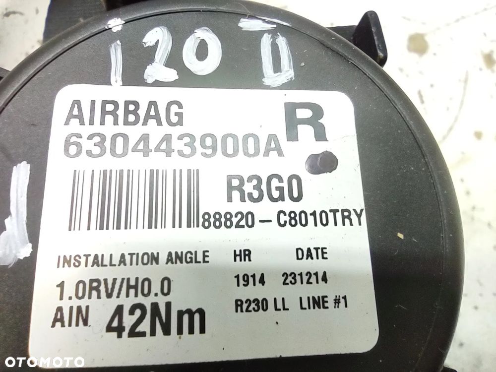 PAS BEZPIECZEŃSTWA 88820-C8010 HYUNDAI I20 II 3 DRZWI COUPE PRAWY PRZEDNI ORYGINAŁ - 7