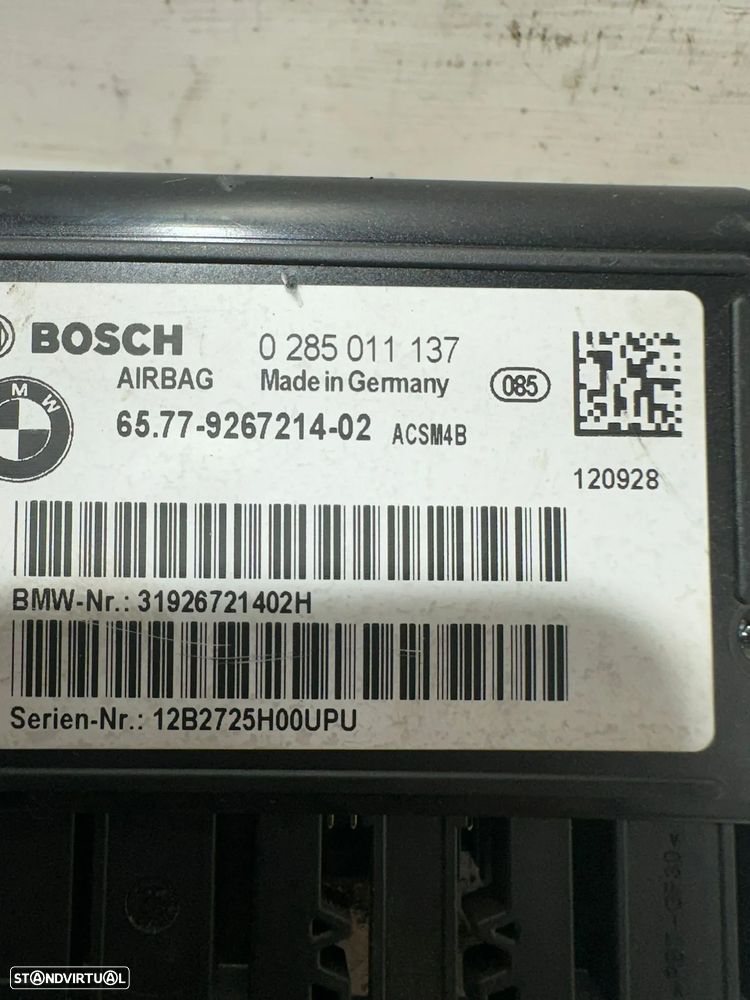 .Módulo Centralina Airbag SRS Original BMW 9267214 2011 - 2018 - 6