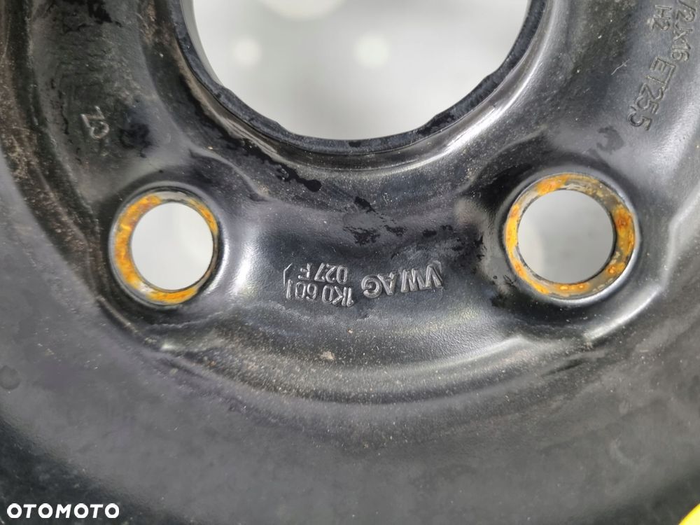 KOŁO DOJAZDOWE ZAPASOWE Audi Seat Vw Golf V 125/70 R16 1K0601027F 5x112 - 3