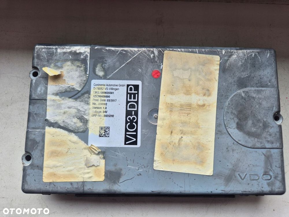 KOMPUTER STEROWNIK MODUŁ VIC 3 DEP DAF XF 106 , CF VERSION 1.0 2025292 - 1