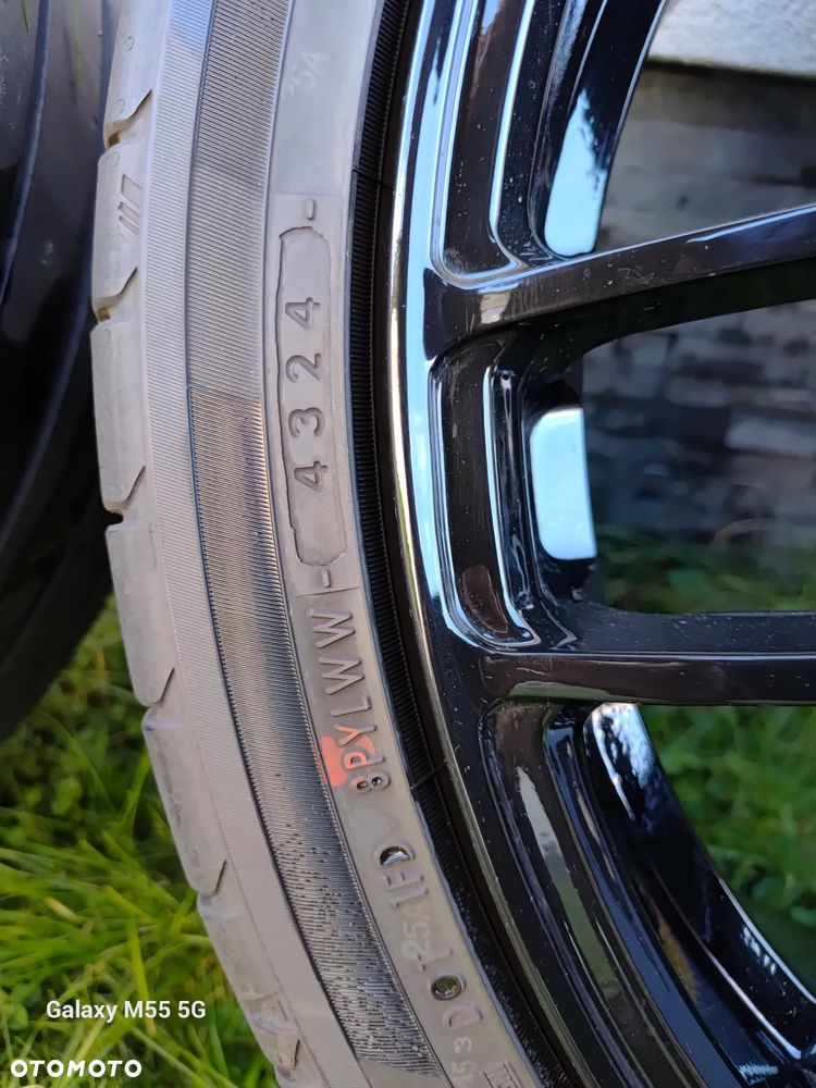 Nowe koła felgi American Muscle 20 cali ET 30 ET 48 z czujnikami czarny połysk opony letnie Yokohama Advan Sport V107 Ford Mustang V-VI generacja, opony letnie Kumho Ecsta PS91 255/35 R20 DOT 23 - 6