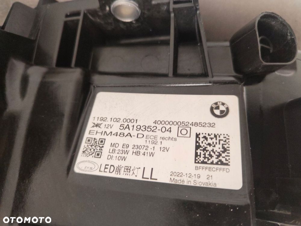BMW 4 G22 FULL LED JASNA LAMPA PRAWY PRZÓD 5A19352-04 - 7