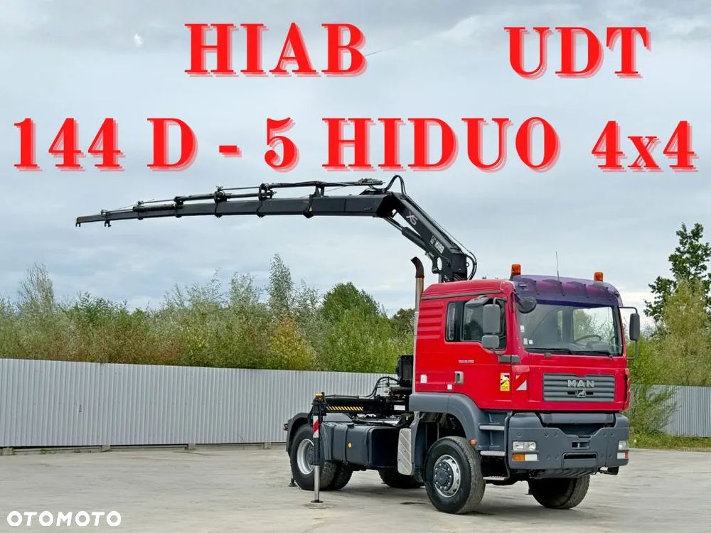 MAN TGA 18.480 * Ciągnik siodłowy * HIAB 144 D-5 HIDUO + PILOT / 4x4