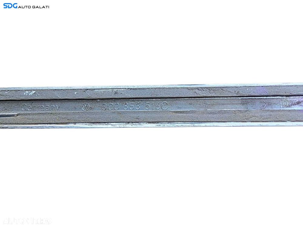 Bandou Ornament Crom de pe Usa Portiera Dreapta Fata Volkswagen Passat B6 2005 - 2010 cod 3C0853516C [B0081] - 3