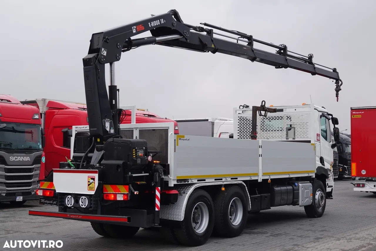 Renault C 380 / 6x4 / CUTIE 6,6 m / + HDS HIAB 188 x-hiduo inaltime: 12,5 M / RADIO CONTROL / 2017 / EURO 6 - 4