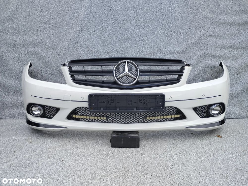 Mercedes C-Klasa W204 AMG 07-10r zderzak przód przedni Grill PDC - 1