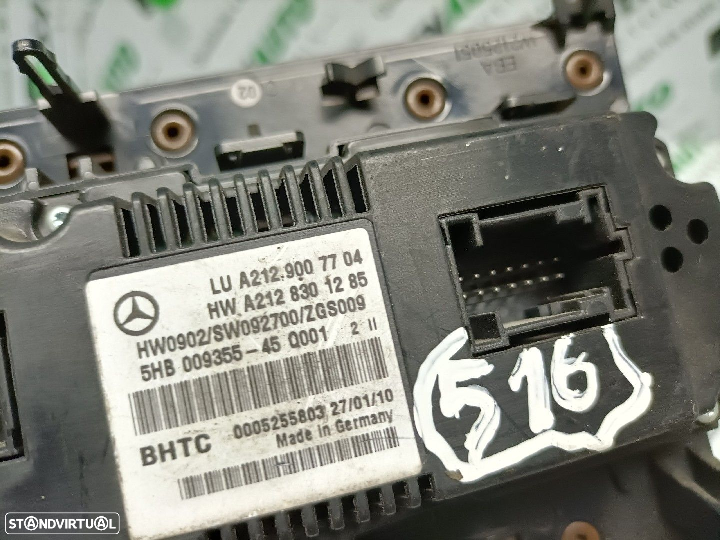 Comando / Botão De Sofagem / Climatronic Mercedes-Benz E-Class (W212) - 3