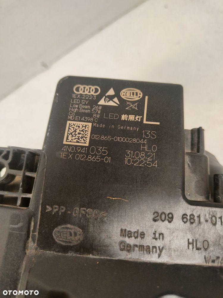 audi a8 d5 matrix led lampa lewy przód 4n0941035 - 6