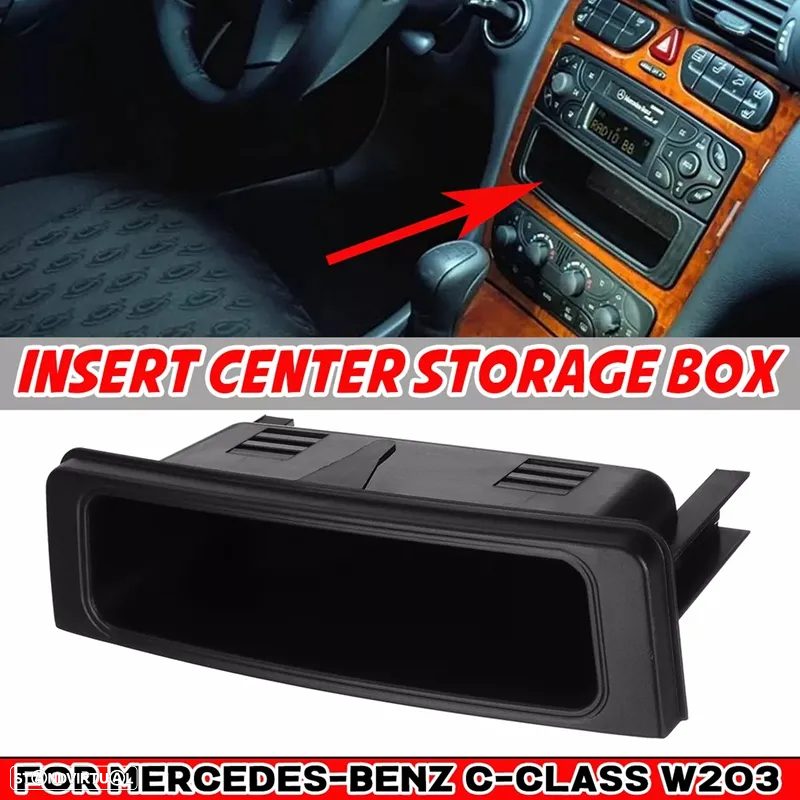 Caixa armazenamento consola central Mercedes w203 Classe C - 4