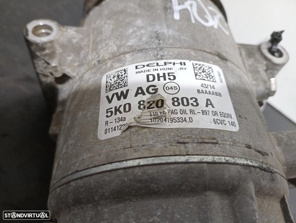 COMPRESSOR AR CONDICIONADO SEAT IBIZA IV SPORTCOUPE 2014 -5K0820803A - 2