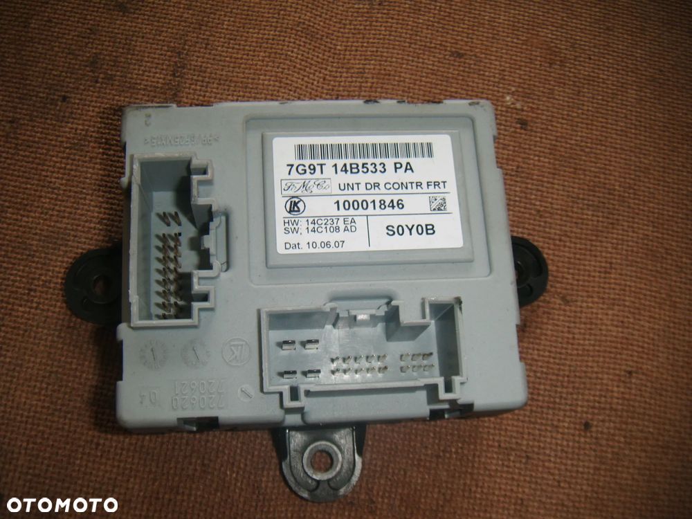ford s-max mk1 07r moduł drzwi prawy przód 7g9t14b533pa - 1