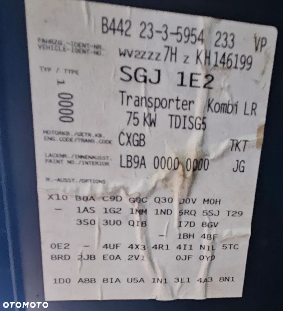 Volkswagen Transporter Lang EU6 - 16