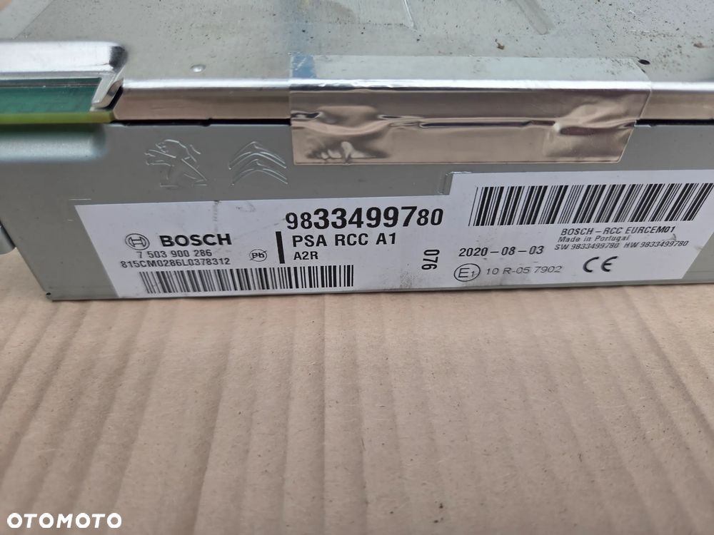 Radio nawigacja wyświetlacz Peugeot 208 II 9833499780 - 4