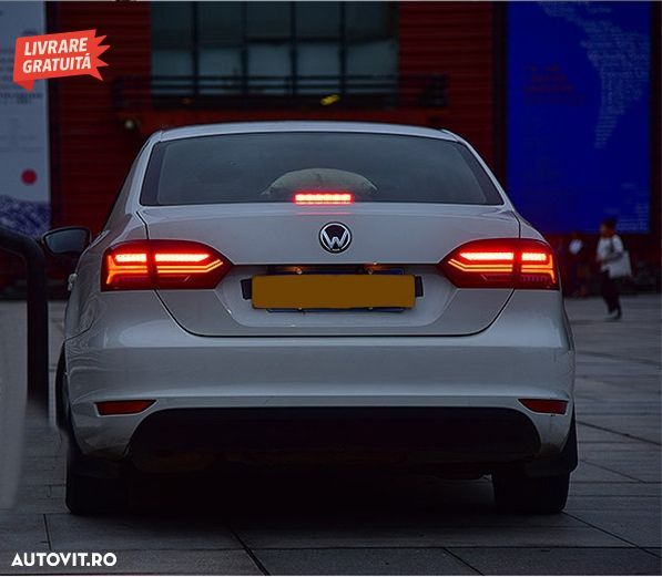 Stopuri LED VW Jetta Mk6 VI 6 (2012-2014) Semnal Secvential Dinamic- livrare gratuita - 10