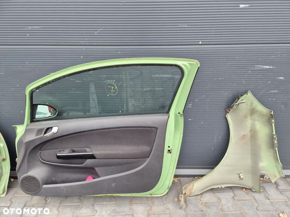 OPEL CORSA D DRZWI SZARA 3-DRZWIOWA 3D / KLAPA BAGAŻNIKA / BŁOTNIK / ZDERZAK (zielony Z30M)/ KLAPA GRAFITOWA SZARA / KLAPA ZŁOTA SZAMPAŃSKA - 12