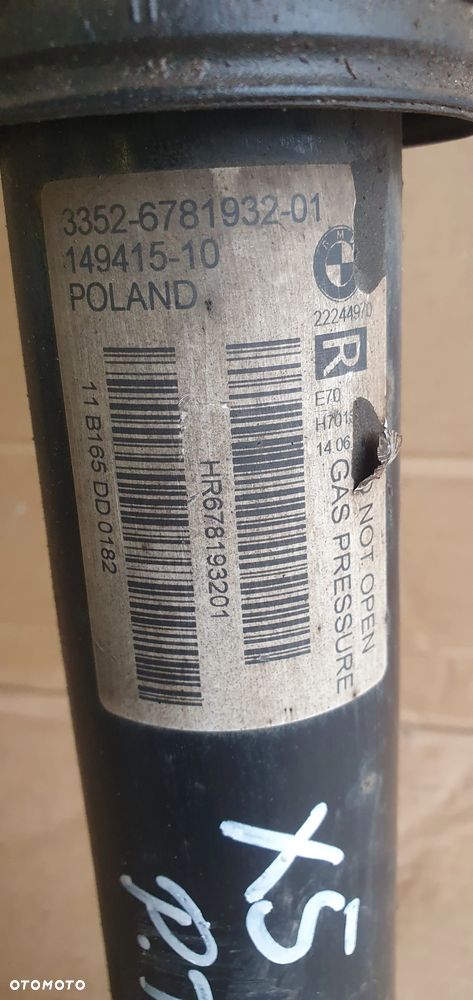 Amortyzator prawy tył tylny BMW X5 E70 6781932 - 6
