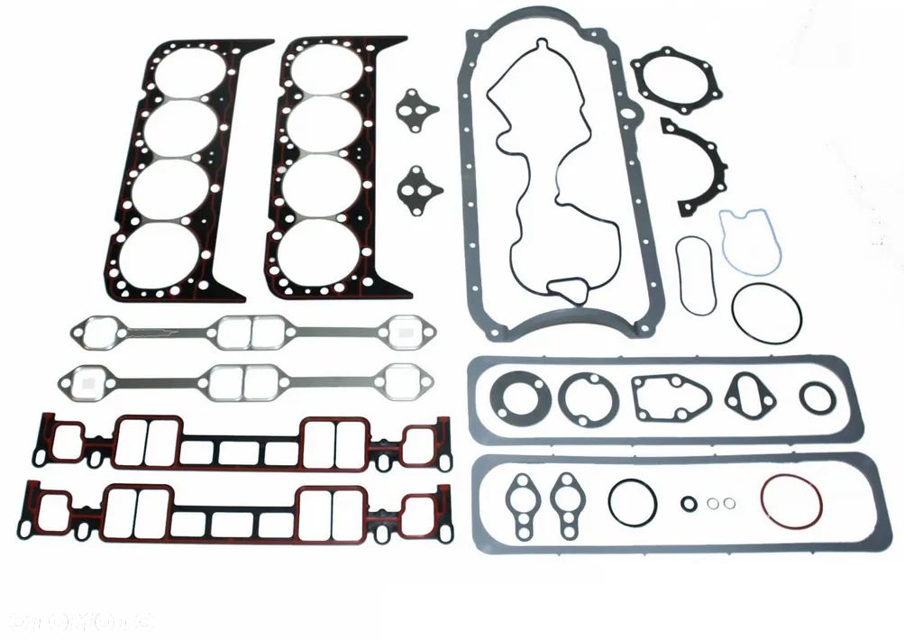KOMPLET USZCZELEK SILNIKA USZCZELKI USZCZELKA POD GLOWICE GLOWICY KOLEKTORA SSACEGO WYDECHOWEGO MISKI OLEJOWEJ POKRYWY ZAWOROW CHEVROLET GMC 5.7 V8 VORTEC K1500 K2500 PICKUP SUBURBAN SILVERADO SIERRA - 1