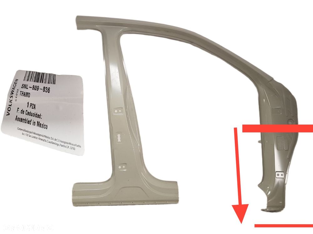 FABRYCZNIE NOWY ORYGINALNY PRÓG PRZEDNI PRAWY VW TIGUAN ALLSPACE 5NL809836 5N - 1