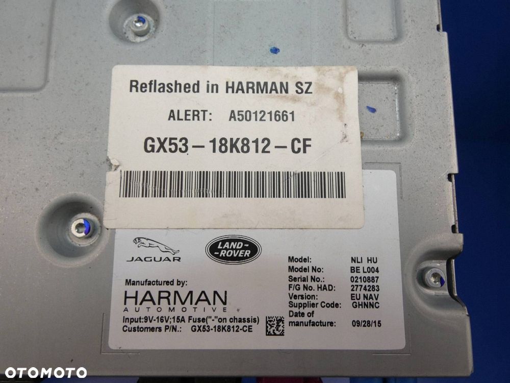 RANGE ROVER EVOQUE L538 JAGUAR XF XE TUNER RADIA MODUŁ NAWIGACJA - 4