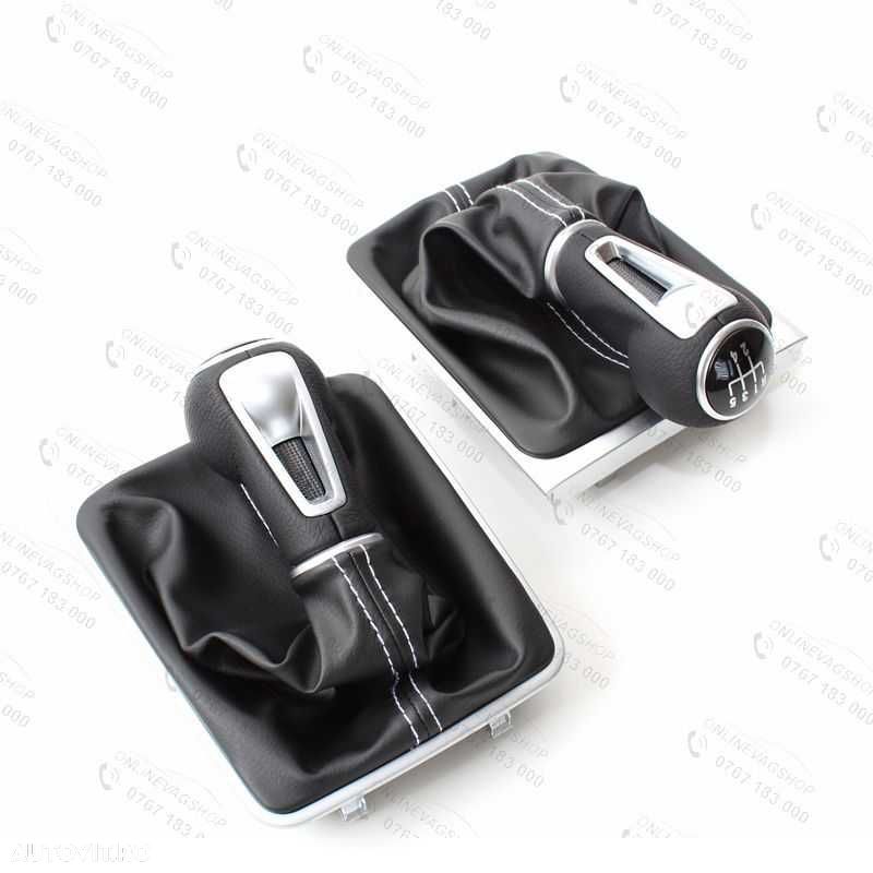 Nuca piele Passat B6,CC,3C,B7 cu 5 sau 6 viteze cu manson schimbator - 7