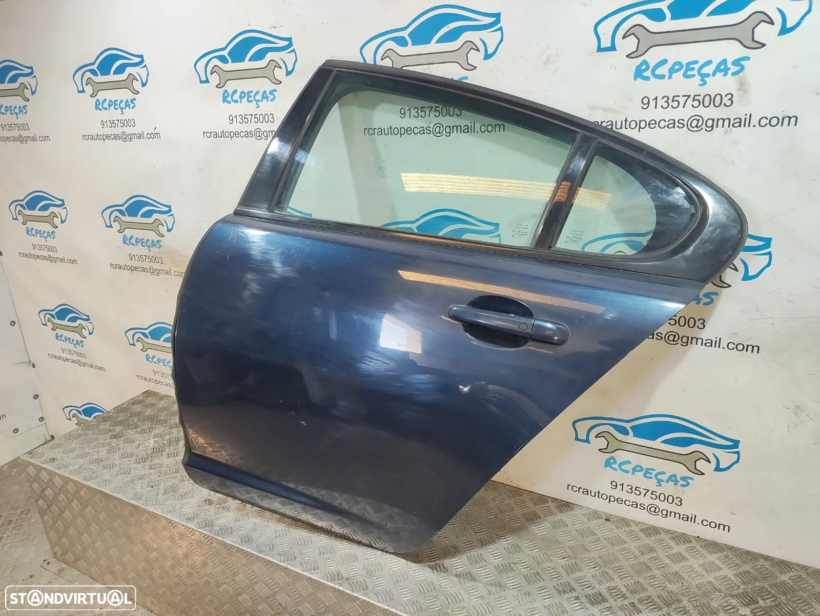 Porta Traseira Esquerda JAGUAR XF 1 MK1 X250 Fecho Elevador Motor Puxador Vidro - 3