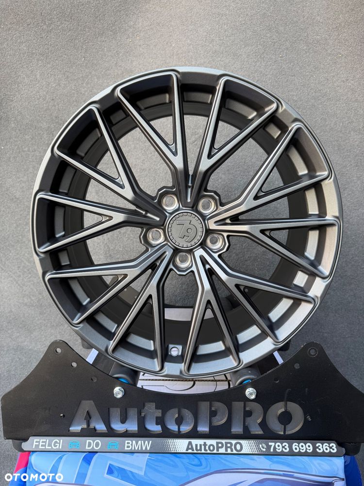 NOWE alufelgi Szary Mat  5x112 18 felgi 8j ET35 BMW seria 3 G20 G22 G30 G31 F44 G22 G23 G32 F39 G60 G01 X1 F48 G42 X2 U06 Active Tourer Z4 G29 xDrive Styling 930 czarne polerowane jak Japan Racing Carbonado Rubin - 1