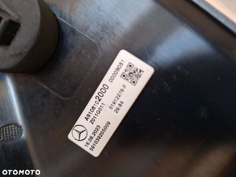 MERCEDES SPRINTER W907 W910 ORYGINAŁ A9108102000 EUROPA 23r 11 PINÓW LUSTERKO ZEWNĘTRZNE PRAWE+TRÓJKĄT ELEKTRYCZNE GRZAN - 10