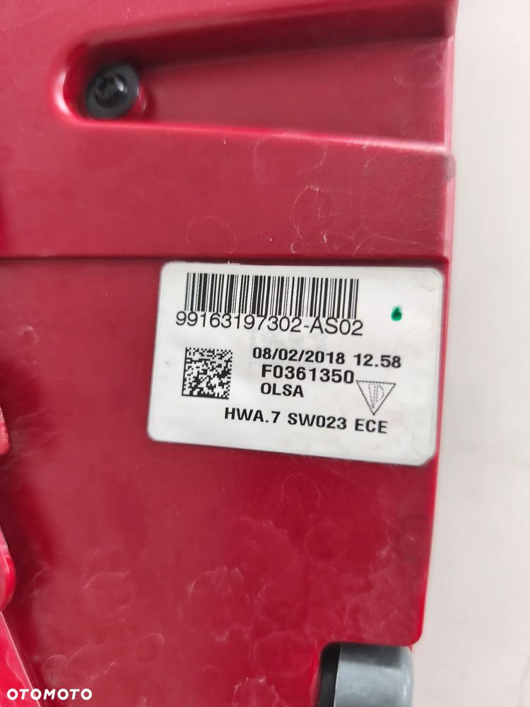 Porsche OE 99163197302 lampa tylna lewa oryginał f .vat - 7