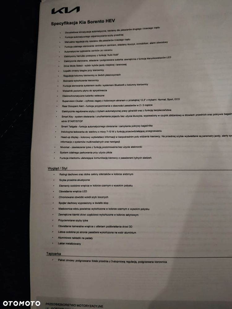 Kia Sorento 1.6 T-GDI HEV Prestige Line 7os - 29