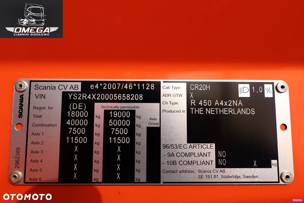 Scania R 450 Full LED / KLIMA POSTOJOWA // Spr Z Niemiec - 6
