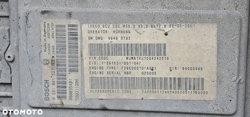 SILNIK KOMPLETNY IVECO EUROTECH 190E F2BE0681D - 4