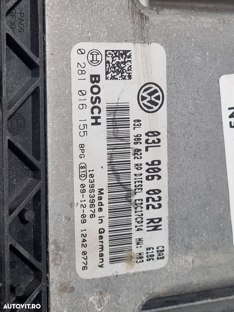 Calculator motor Volkswagen Tiguan 5N 2.0 TDI 2008 - 2011 140CP Manuala CFFB Euro5 ... - 3