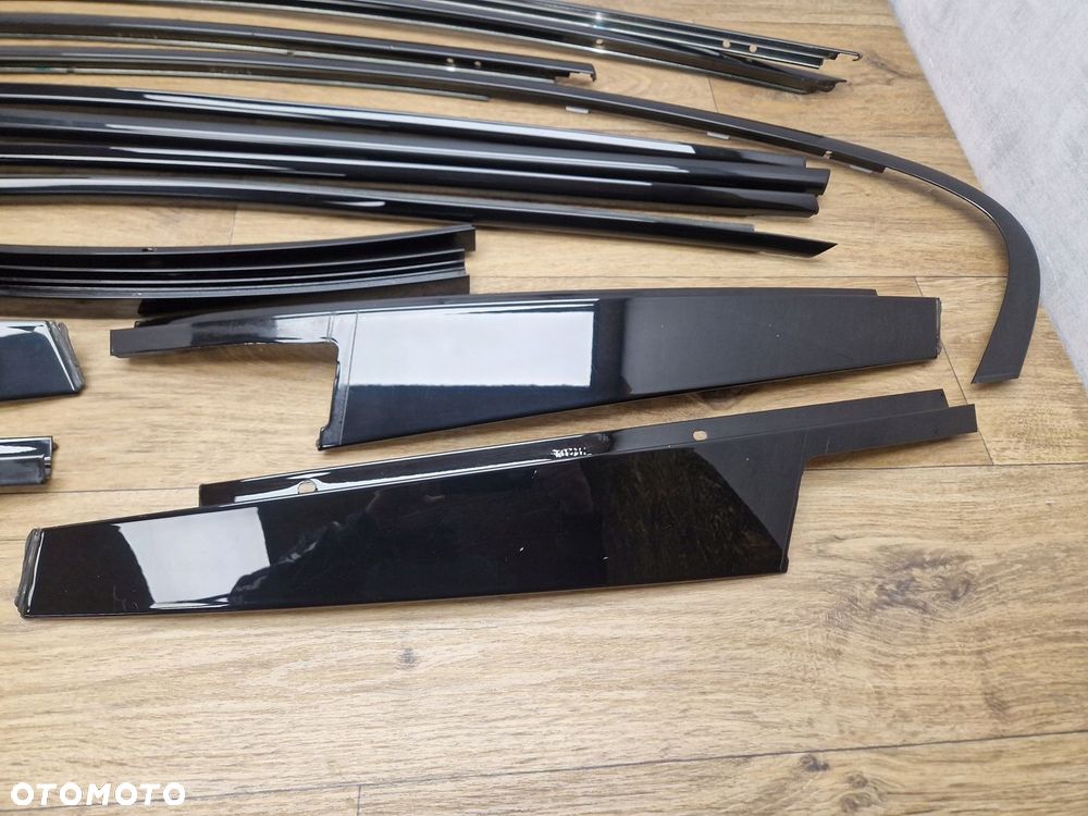 BMW 5 F10 LISTWY SHADOWLINE CZARNY WYSOKI POŁYSK M-PAKIET KOMPLETNY ZESTAW - 3