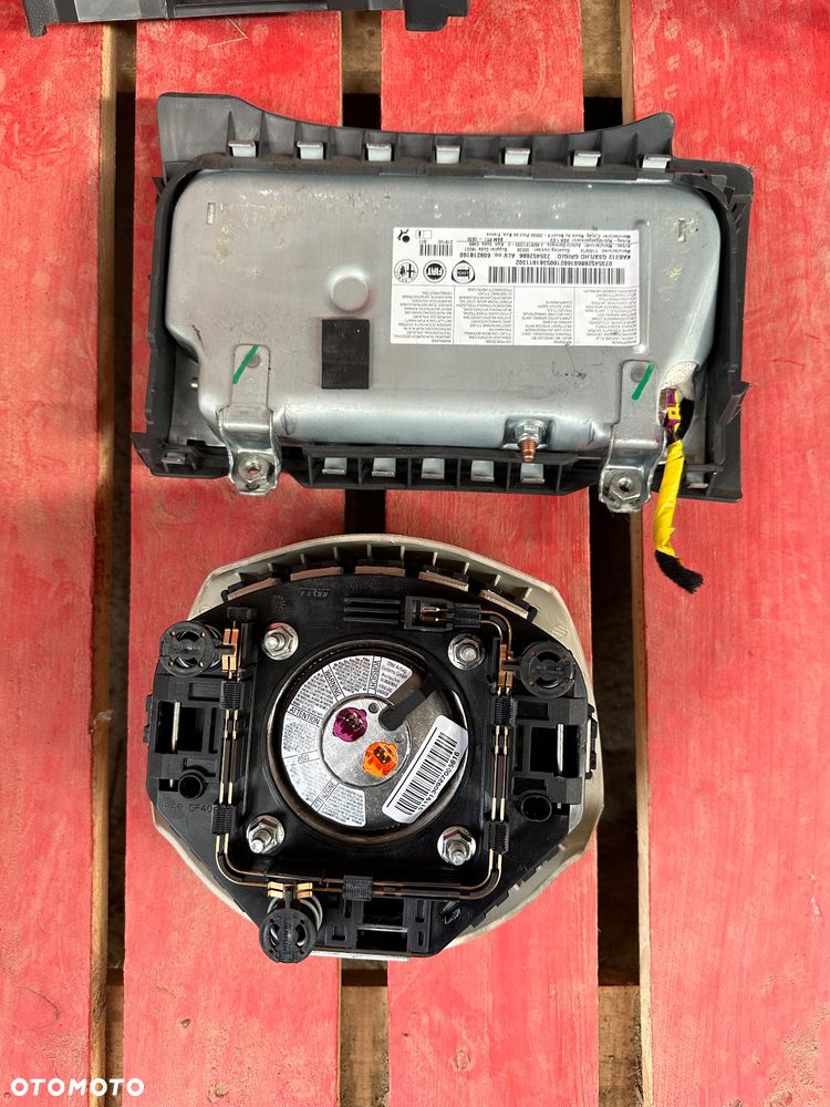 FIAT 500 DESKA ROZDZIELCZA konsola kokpit pulpit poduszki airbag pasy KOMPLET ORYGINALNY - 3