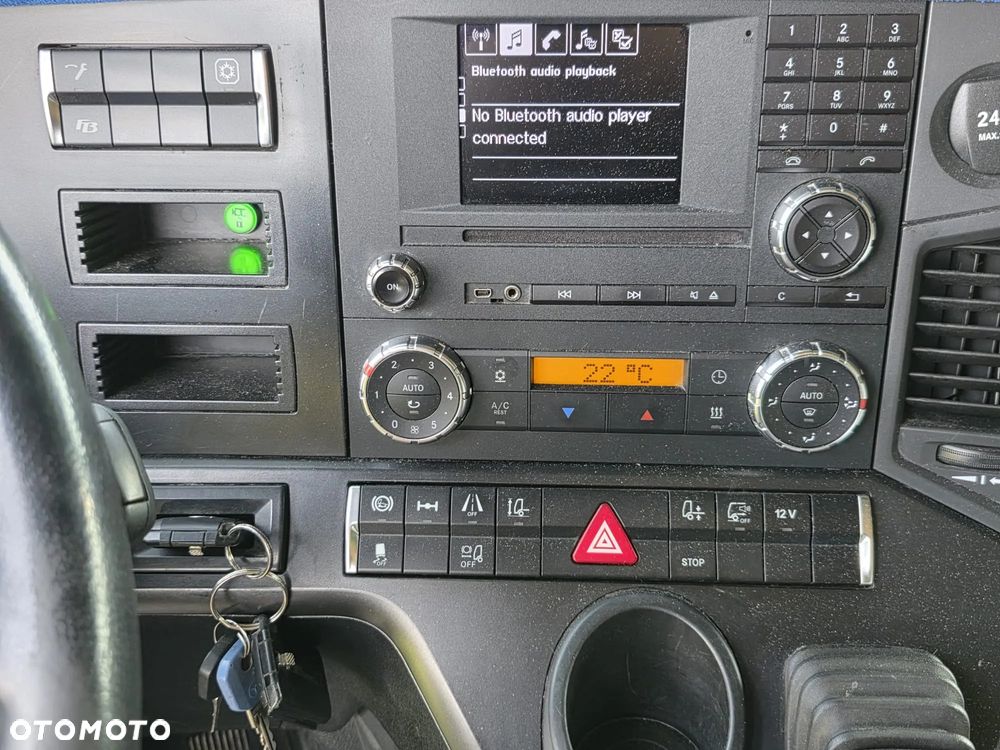 Mercedes-Benz ACTROS 1833 / FIRANKA/ WINDA / NOWY TACHOGRAF G2V2 / NOWE OPONY / 19PALET / 8TON ŁADOWNOŚCI / AUTOMAT / DUŻY SILNIK  / SYPIALKA / SERWISOWANY / 2018 / JAK NOWY  / - 12