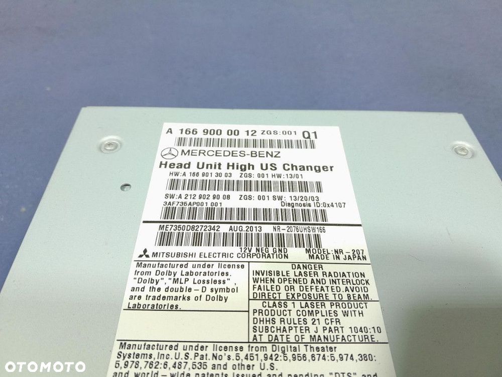 MERCEDES GL II X166 12- RADIO COMAND  A1669000012 - 10