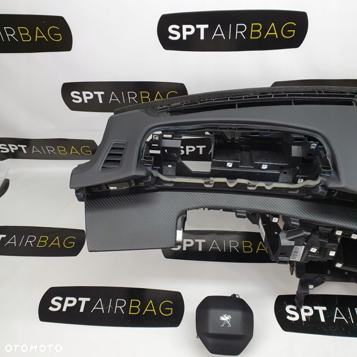 PEUGEOT 508 II DESKA ROZDZIELCZA KONSOLA KOKPIT PULPIT PODUSZKI AIRBAG AIR BAG PASY KIT SET - 2