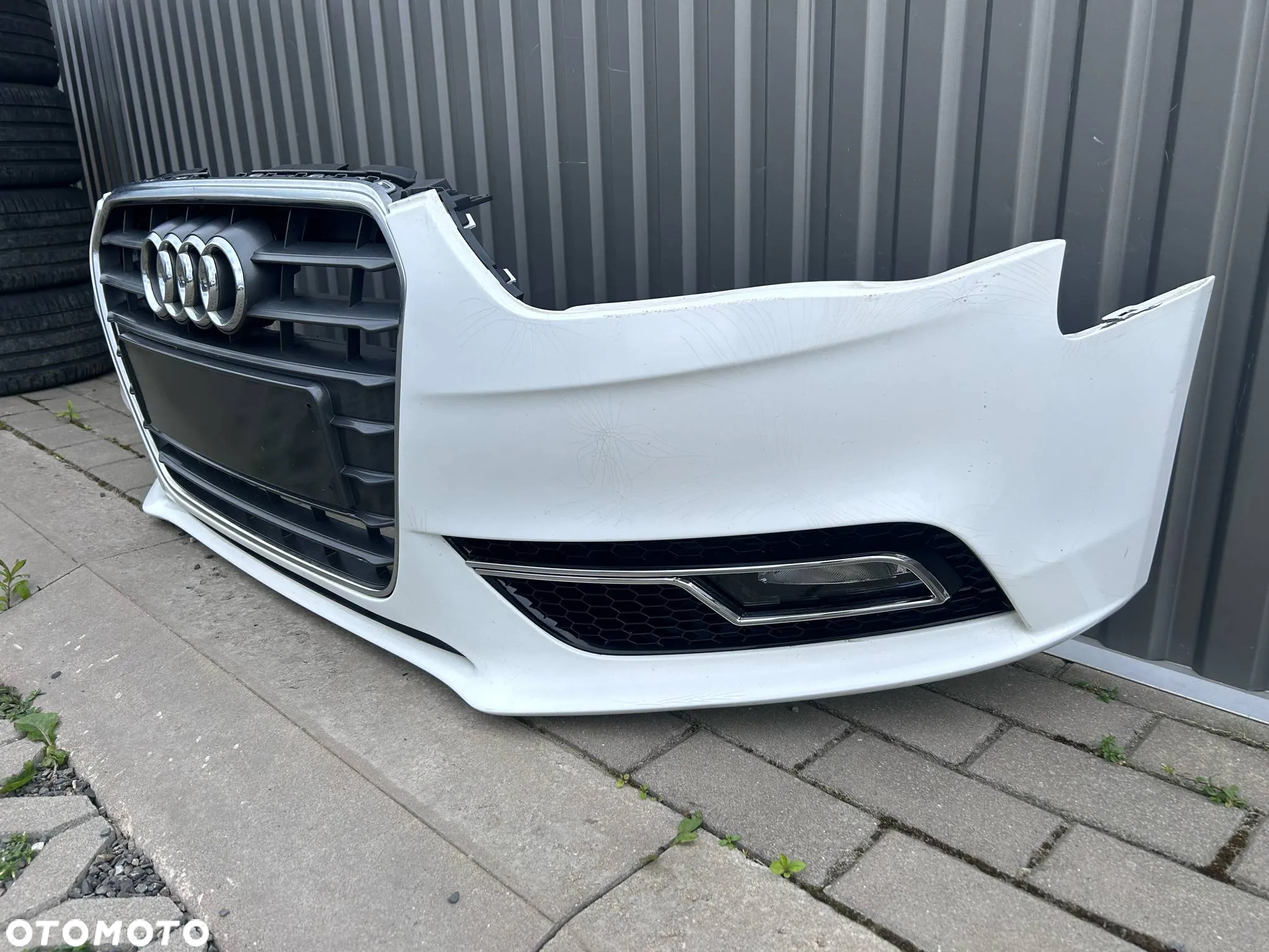 Audi A4 B8 FL Lift Zderzak przód przedni grill LY9C kompletny 2011-15r. - 9