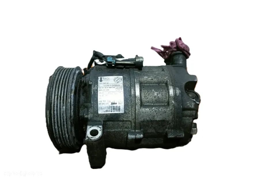 ALFA ROMEO 159 05-11 r. 1,9 JTD SPRĘŻARKA KOMPRESOR KLIMATYZACJI VALEO 50510966 + - 1
