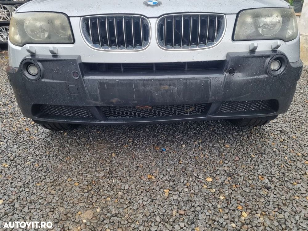 Bara fata BMW X3 E83 2003 - 2006 Titan Silber Metallic 354 (1362) model cu spalatoare far - 1