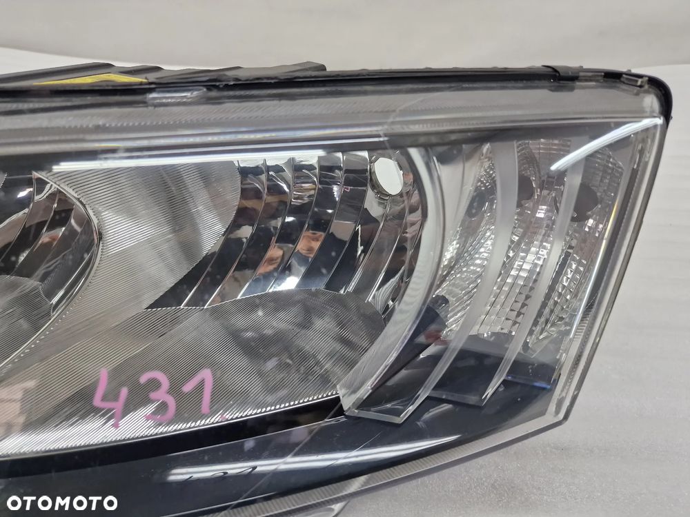 SKODA OCTAVIA III 3 5E0 12- LEWA ZWYKŁA LAMPA PRZEDNIA PRZÓD , NR 5E1941015 , NR AUKCJI LL431 - 5