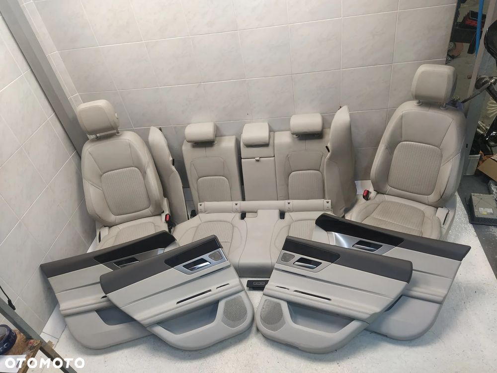 JAGUAR XF X260 FOTELE LEWA PRAWA PRZÓD PRZEDNIE KANAPA TYŁ TYLNA PODGRZEWANE ELEKTRYCZNE WENTYLOWANE BOCZKI DRZWI KOMPLET ORYGINAŁ - 2