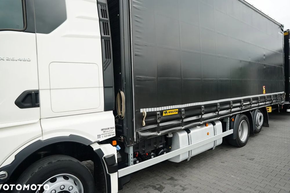 MAN TGX 26.480 / ZESTAW TANDEM 120 M3 / PRZEJAZDOWY / MEGA / OŚ PODNOSZONA / DACH PODNOSZONY / KAMERA / + PRZYCZEPA WIELTON / OŚ PODNOSZONA / OSIE SAF - 11