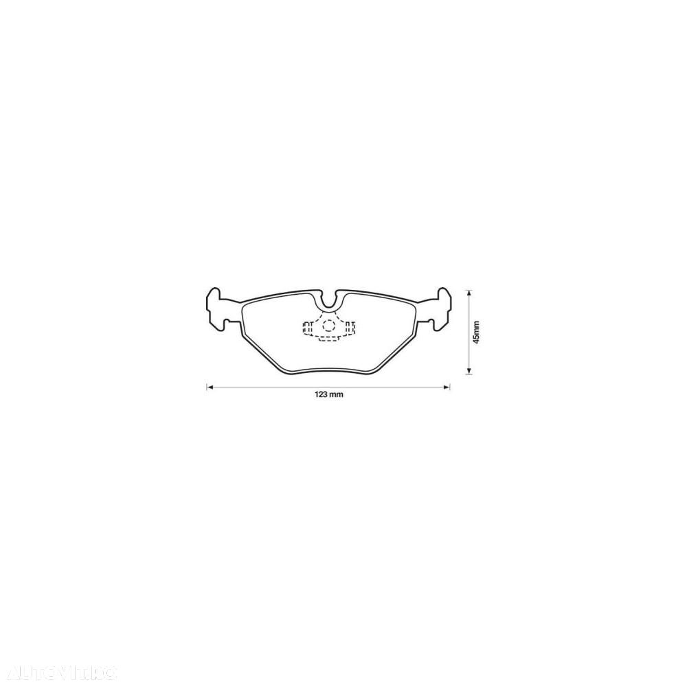 Placute frana spate Bmw Seria 3 (E46), 02.1998-04.2005, marca SRLine S70-1087 - 1